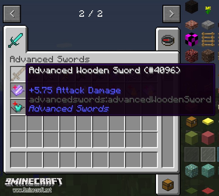 Advanced Swords Minecraft Mod