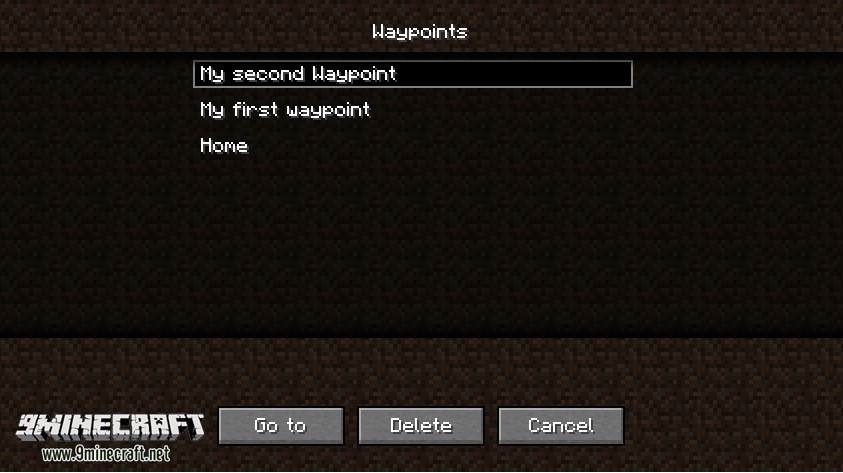 Waypoints Mod 1.12, 1.11.2 (Teleport Anywhere, Anytime) 13